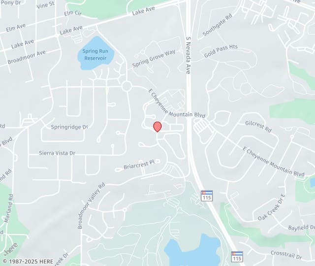 Location Map: 2993 Broadmoor Valley Rd Colorado Springs, CO 80906
